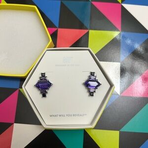 Elegant Purple Earrings